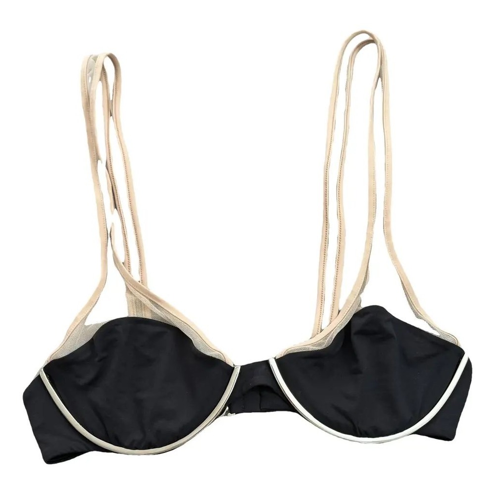 LA PERLA Black Mesh Trim Wired Balconette Bra 38D Made in Italy NWT - Picture 2 of 10